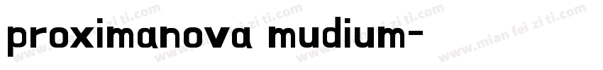 proximanova mudium字体转换